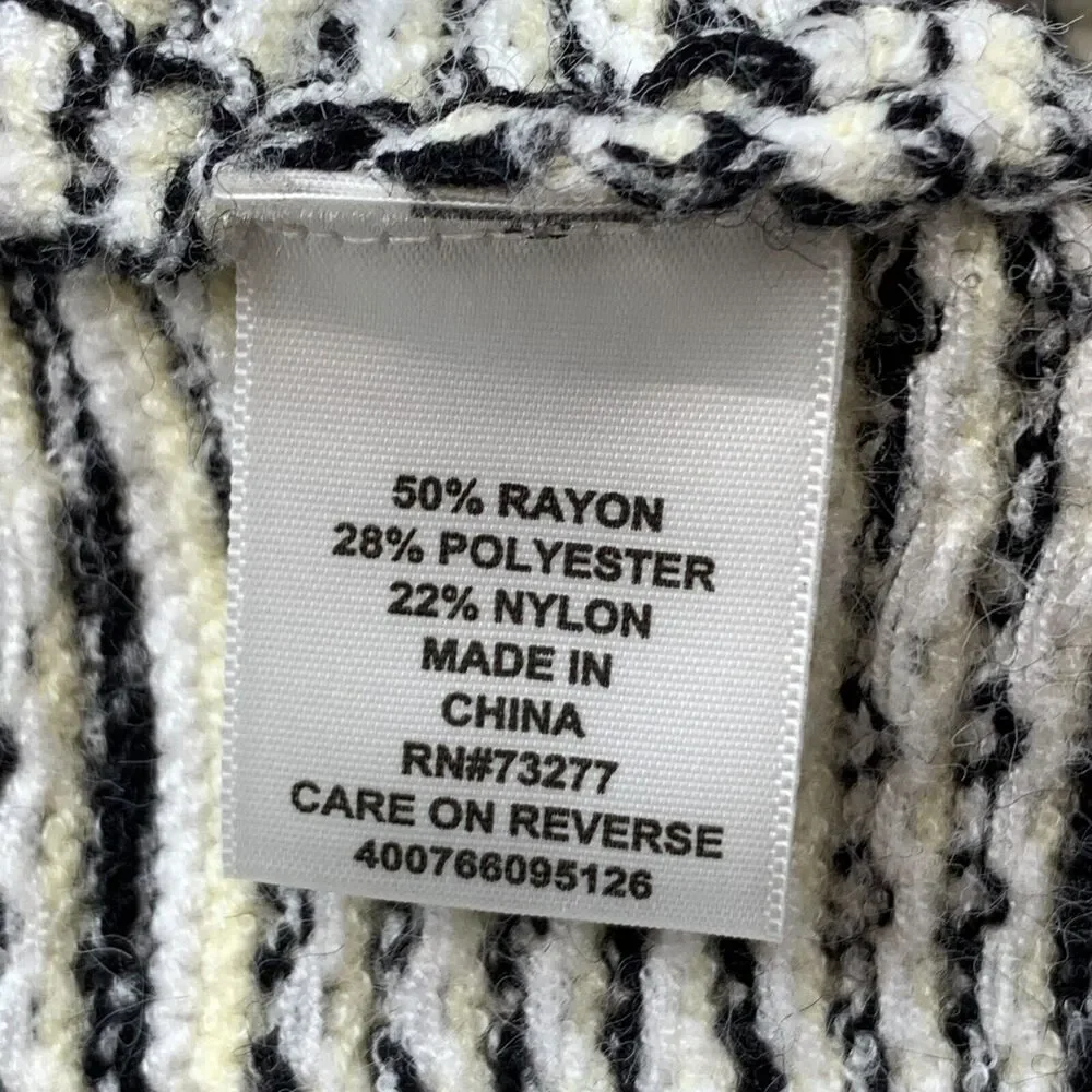 ELLE Boucle Knit Open Jacket Women's Medium Light Butter Yellow Multi - Picture 6 of 9